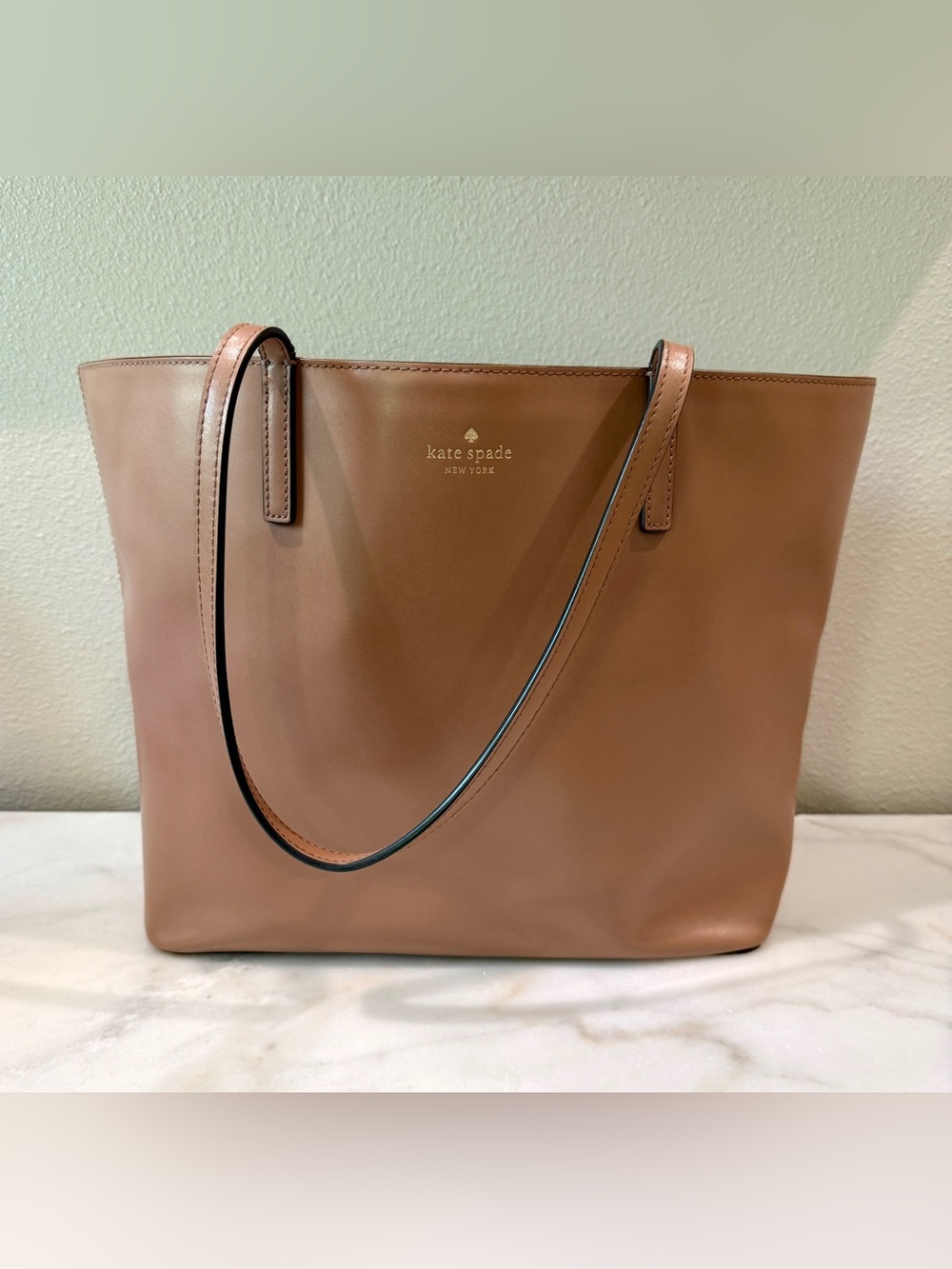 SALE Kate Spade Taupe Tan Leather Tote